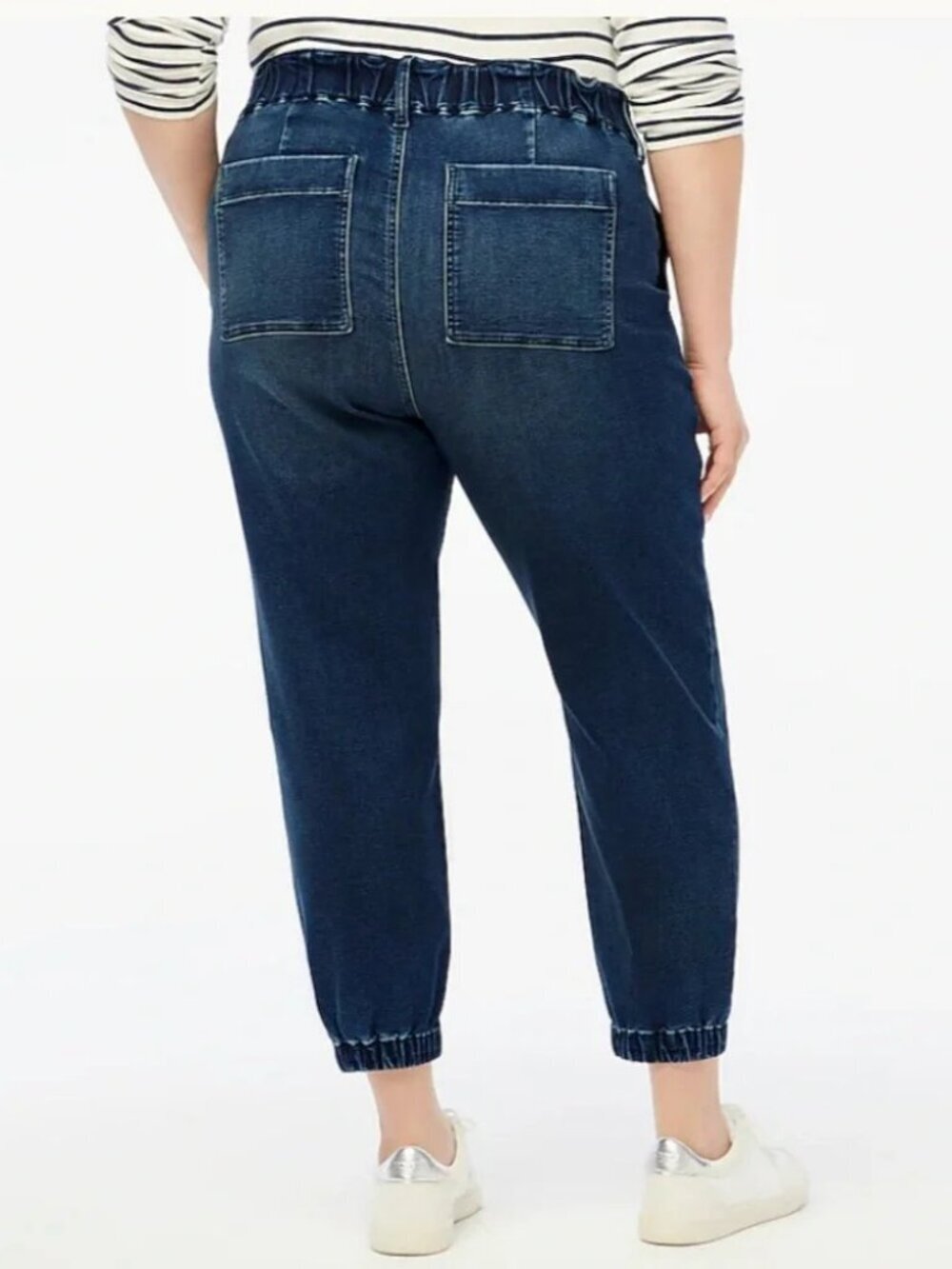 J. Crew Factory Denim Utility Jogger SweatPant Jeans in Signature Stretch 34 Pet - Picture 2 of 10
